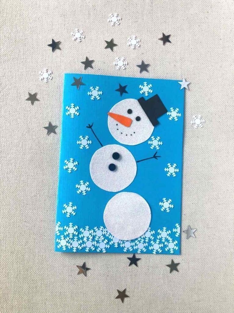 Make your own Christmas cards, also fun to do with kids